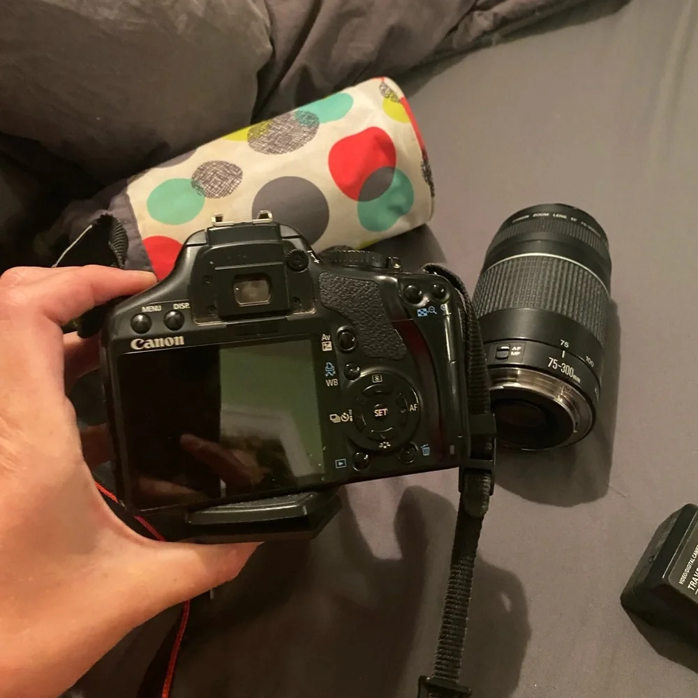 Canon EOS rebel and zoom lens